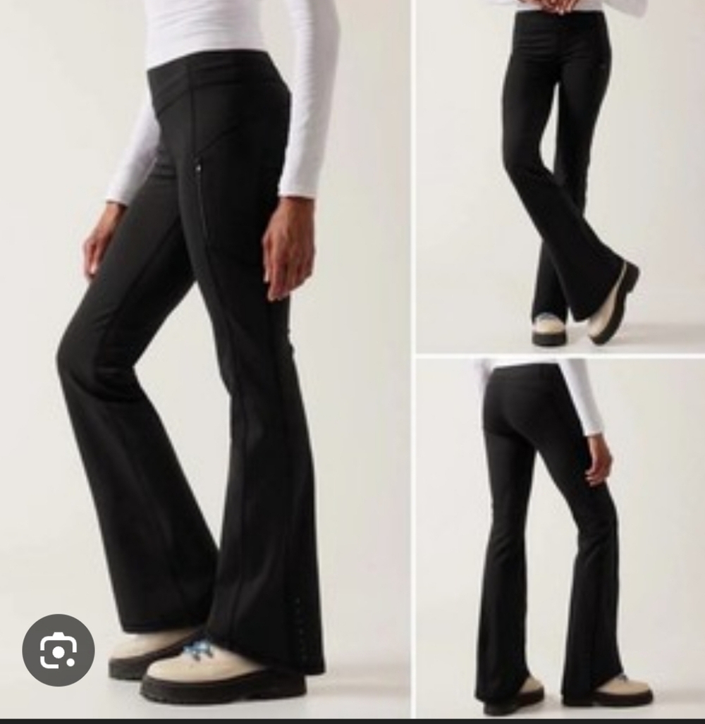 Athleta Rainier bootcut pants black womens size 1X NEW